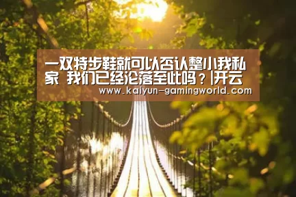 一双特步鞋就可以否认整小我私家 我们已经沦落至此吗?|开云平台(图2) 开云官网